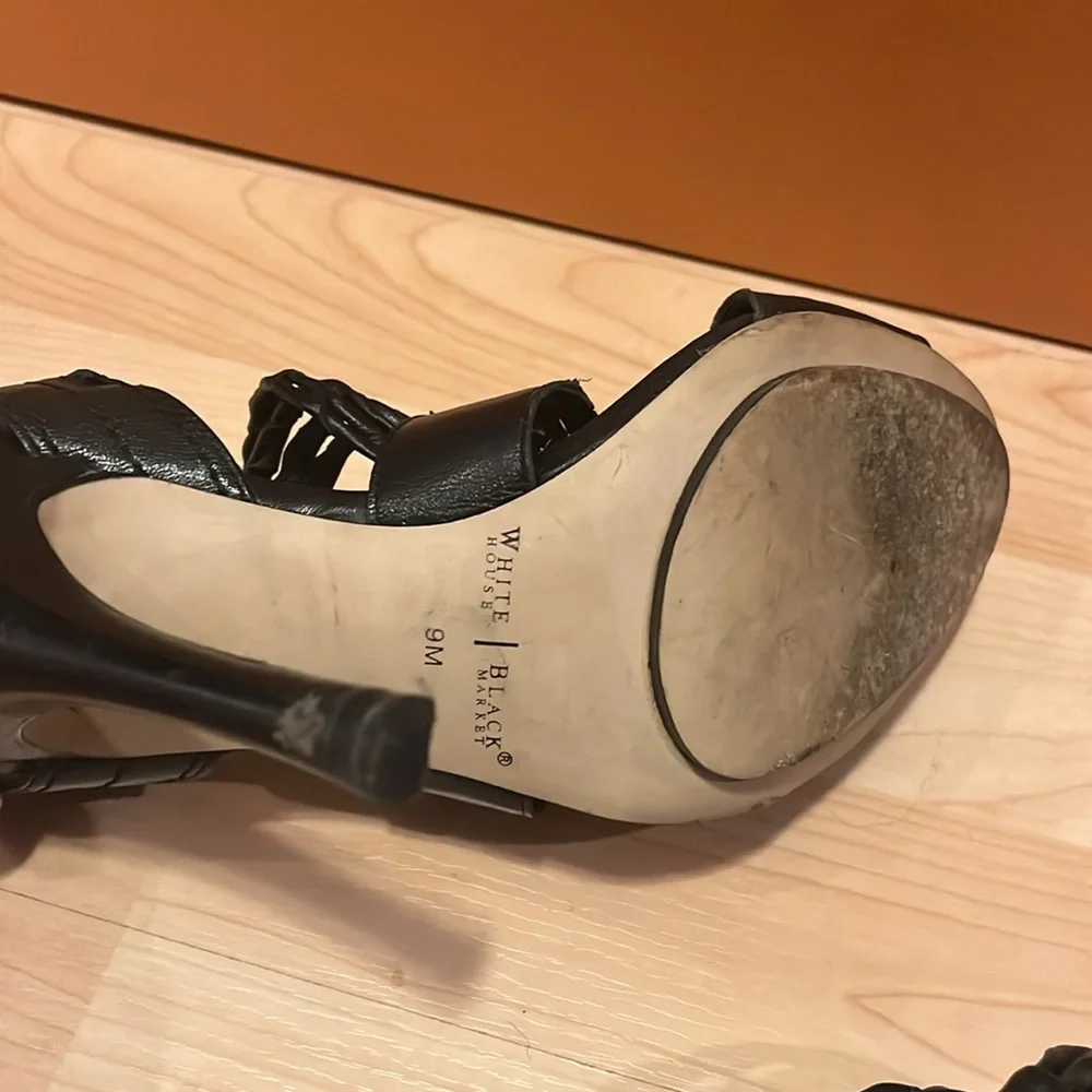 White House Black Market black‎ sexy heels 9
